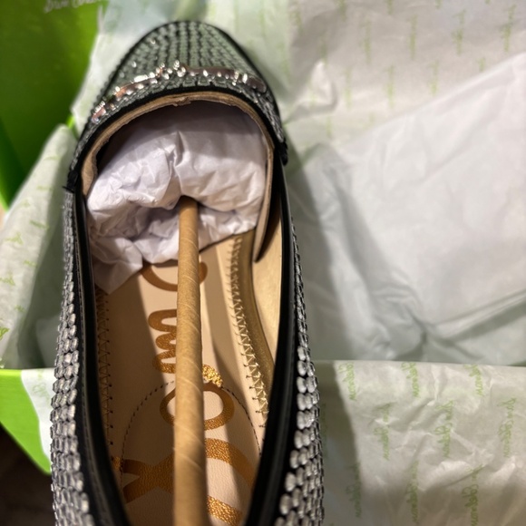 Sam Edelman Loraine Glitz Black Loafer - Picture 12 of 13